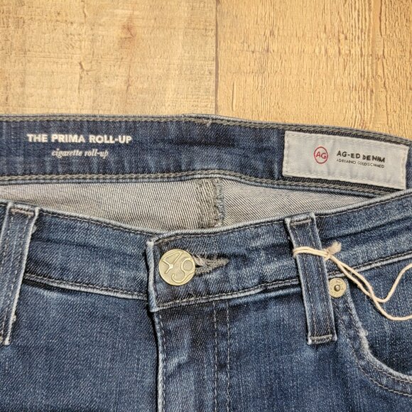 AG Adriano Goldschmied The Prima Roll Up Cigarette Roll-Up Denim Jeans - Picture 3 of 15